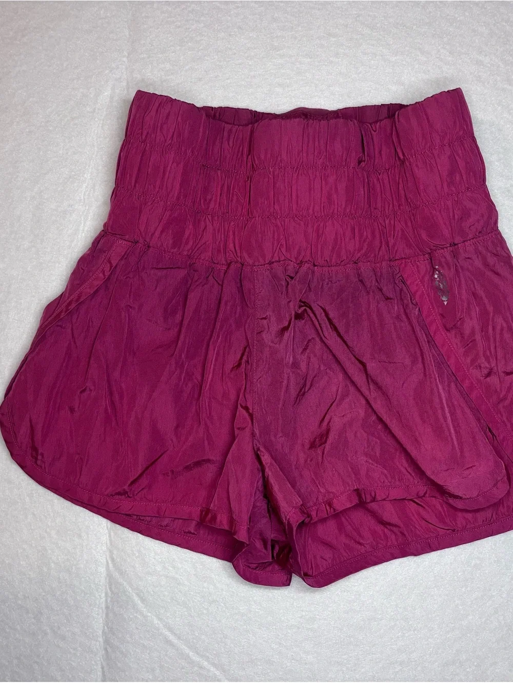 Free People Jasper Red Athletic High-Waist Shorts Woman’s Size Small
